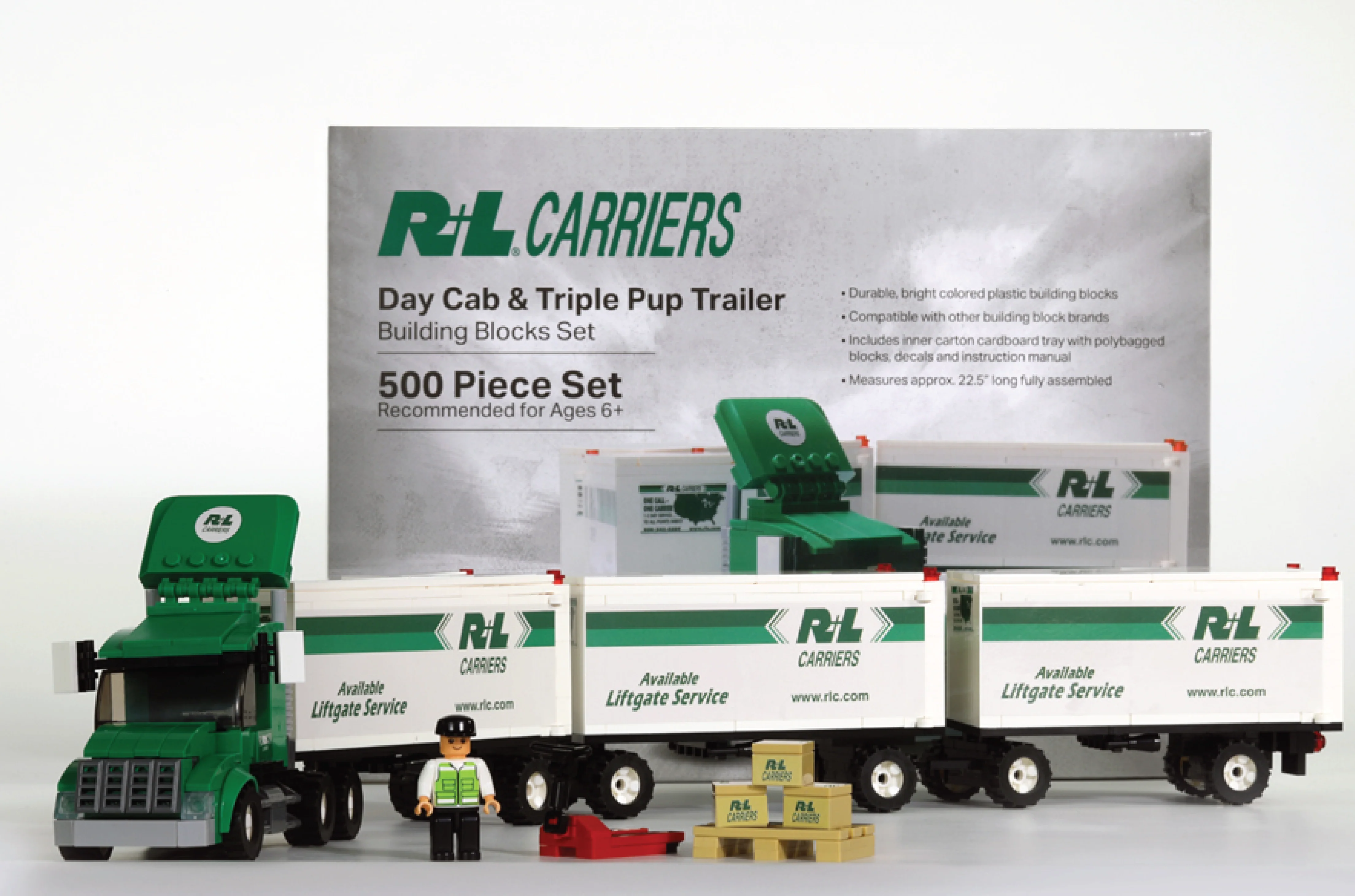 Triple Pup Truck Building Blocks Set - Image 2