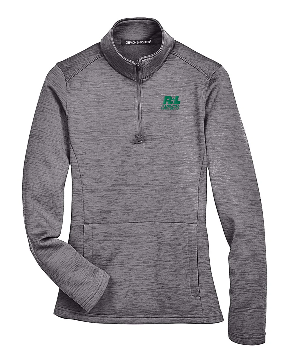 Devon & Jones Women's Newbury Mélange Fleece Quarter-Zip Pullover - Image 3