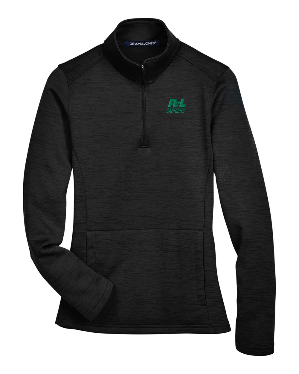Devon & Jones Women's Newbury Mélange Fleece Quarter-Zip Pullover - Image 4