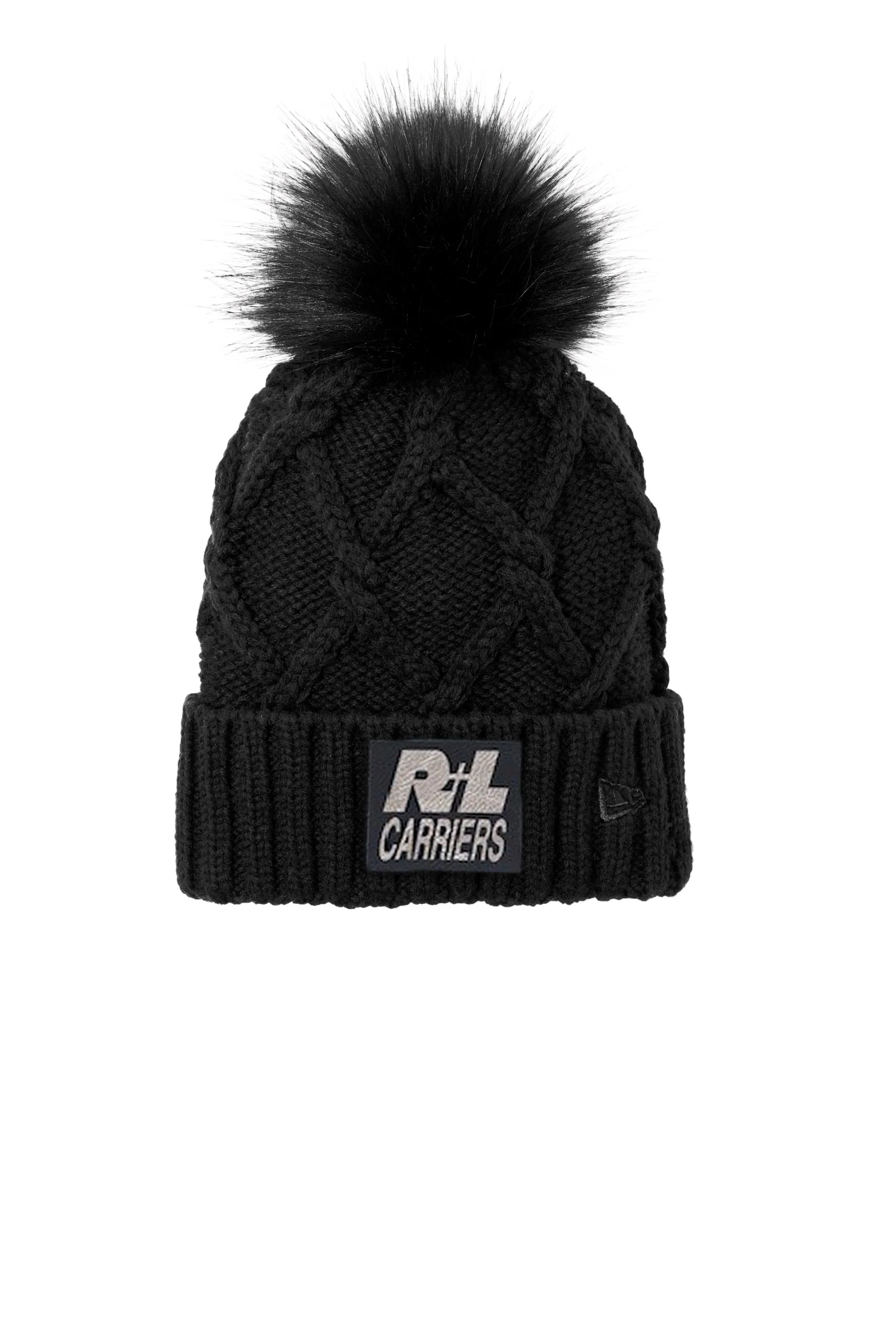 New Era Solid Faux Fur Pom Beanie - Image 2