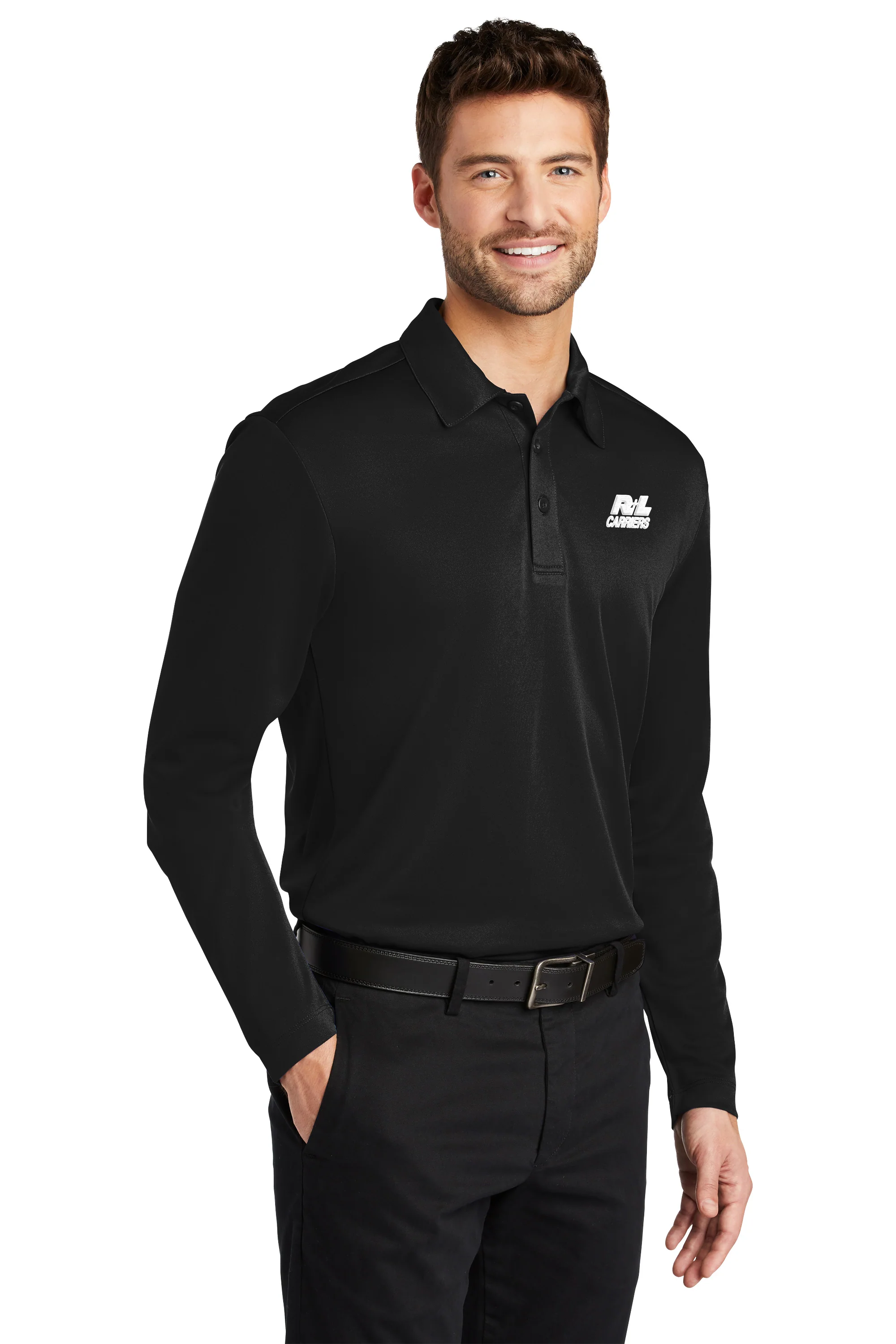 Port Authority® Silk Touch™ Performance Long Sleeve Polo - Image 5