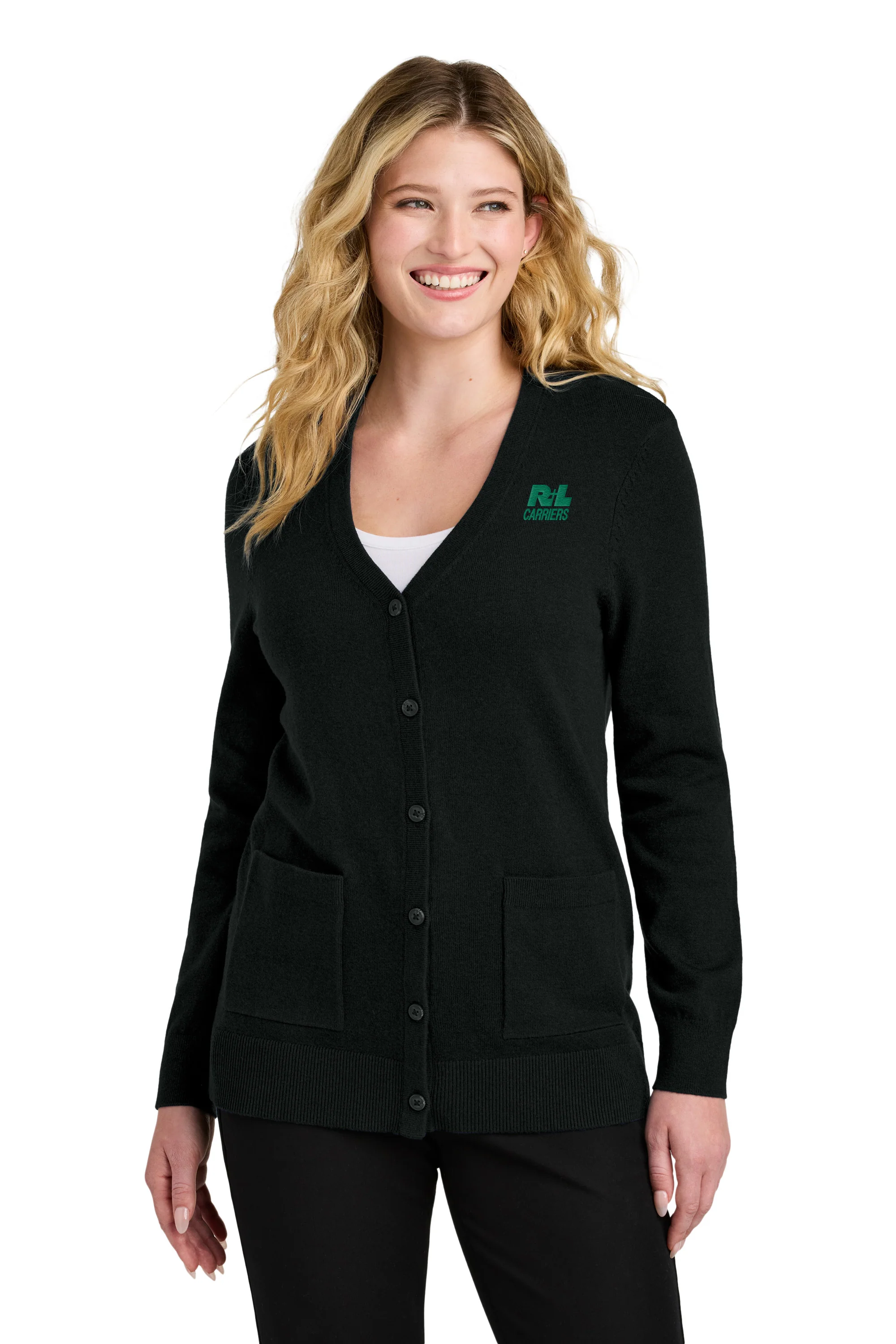 Port Authority® Women’s Easy-Care Button-Up Cardigan Sweater - Image 2