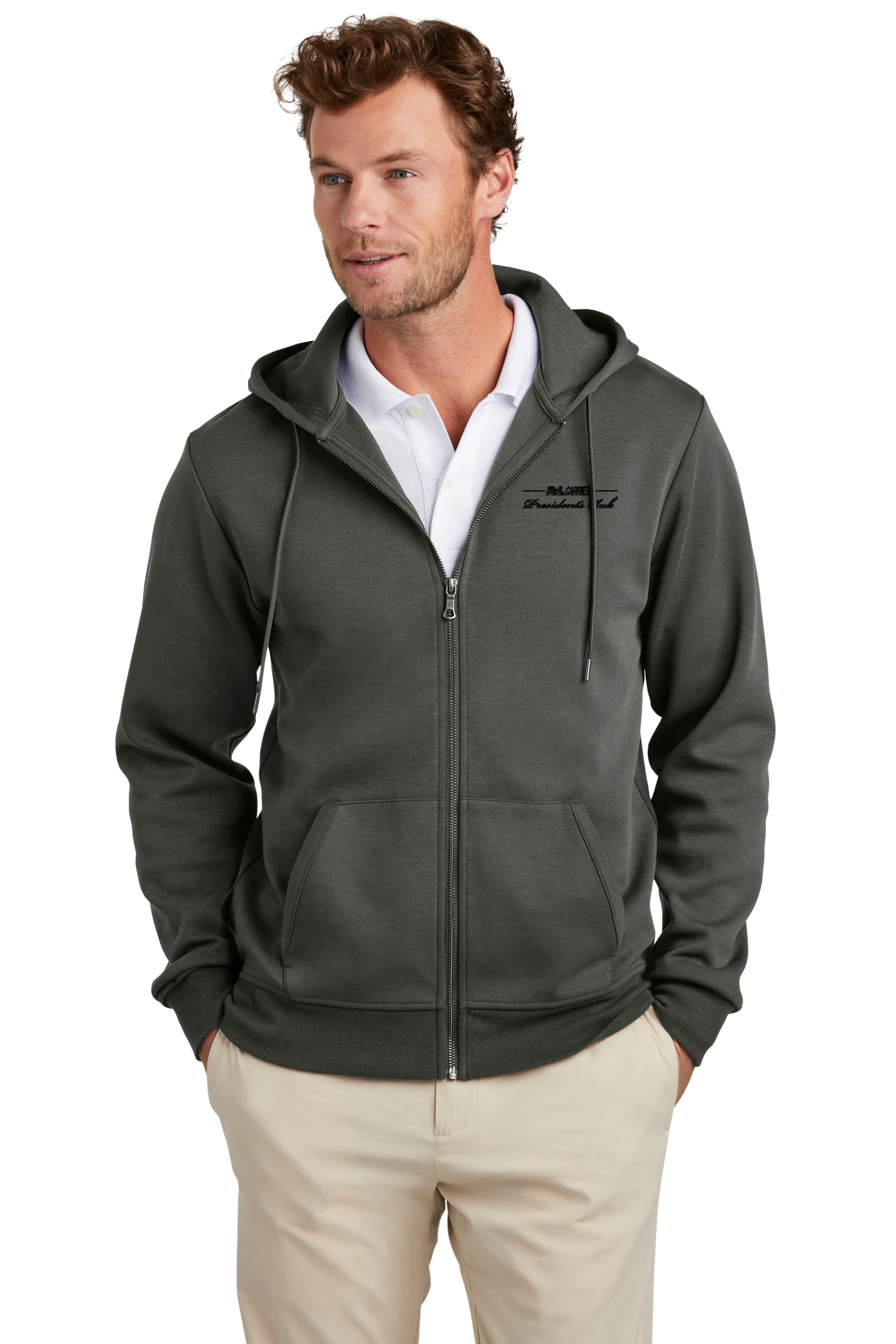 President's Club - Brooks Brothers® Double-Knit Full-Zip Hoodie - Image 2