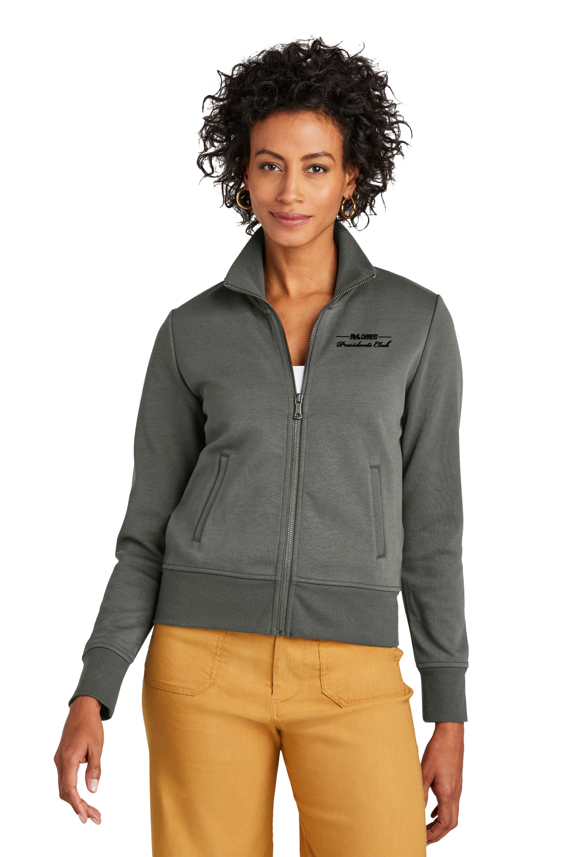 President's Club - Women's Brooks Brothers® Double-Knit Full-Zip Sweatshirt - Image 2